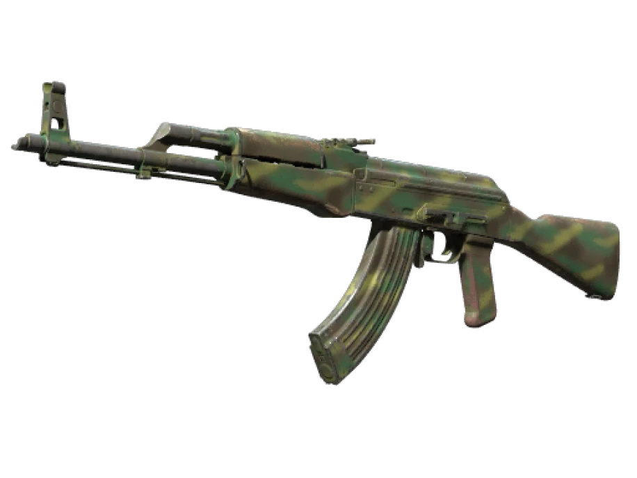 AK-47 | Jungle Spray (Well-Worn) - Image 1