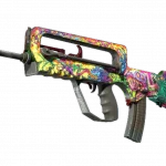 FAMAS | Bad Trip (Battle-Scarred)