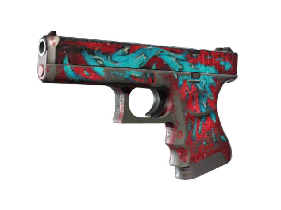 Glock-18 | Water Elemental (Battle-Scarred) - Image 1