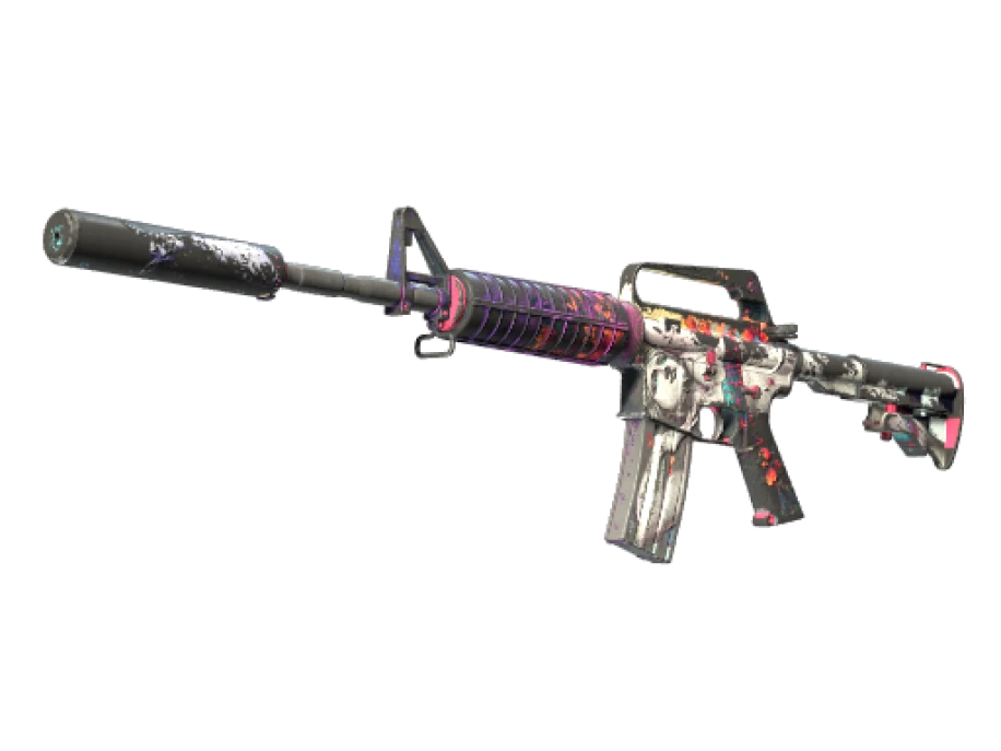 M4A1-S | Vaporwave (Battle-Scarred) - Image 1