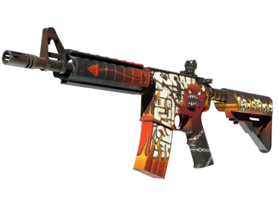 M4A4 | Hellfire (Minimal Wear) - Image 1