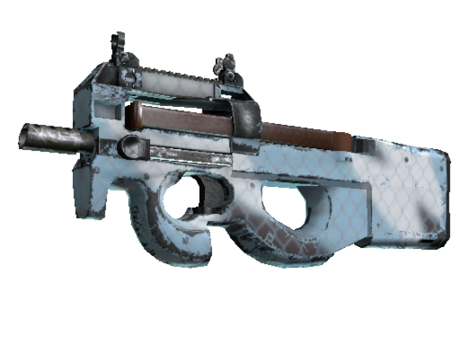 P90 | Glacier Mesh (Well-Worn) - Image 1