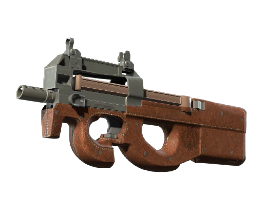 P90 | Leather (Battle-Scarred) - Image 1
