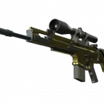 SCAR-20 | Brass (Well-Worn)