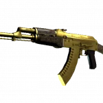 Souvenir AK-47 | Gold Arabesque (Well-Worn)