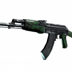 Souvenir AK-47 | Green Laminate (Well-Worn)