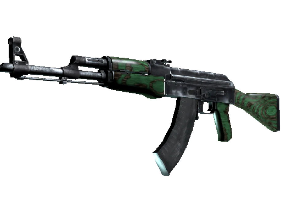 Souvenir AK-47 | Green Laminate (Well-Worn) - Image 1