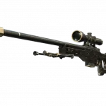 Souvenir AWP | Black Nile (Well-Worn)