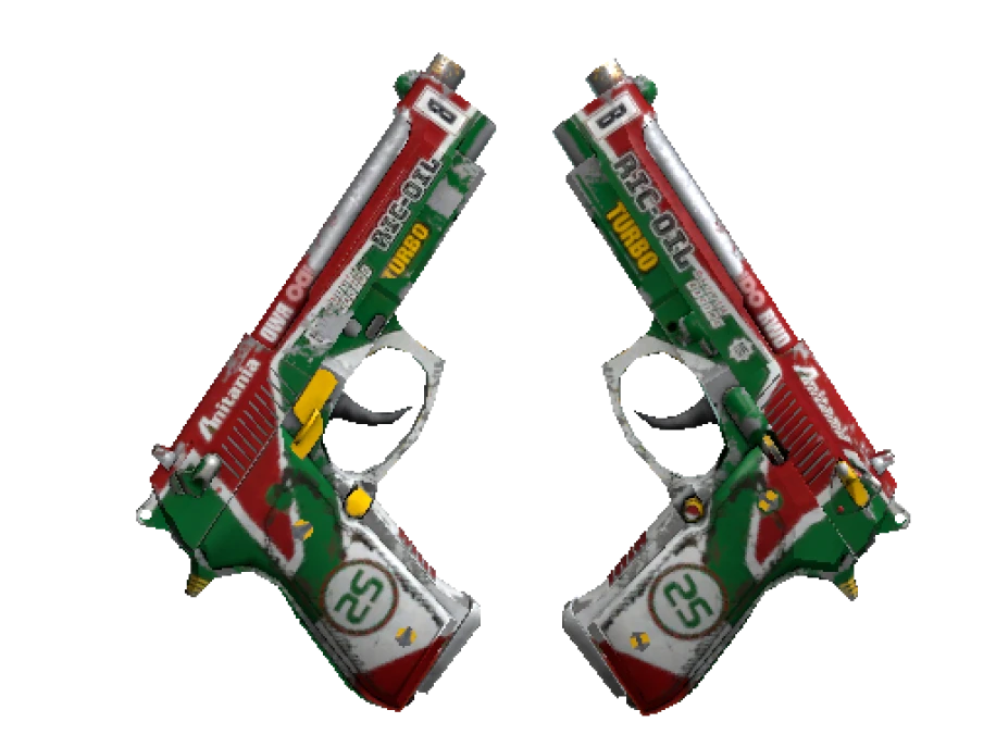 Souvenir Dual Berettas | Twin Turbo (Battle-Scarred) - Image 1