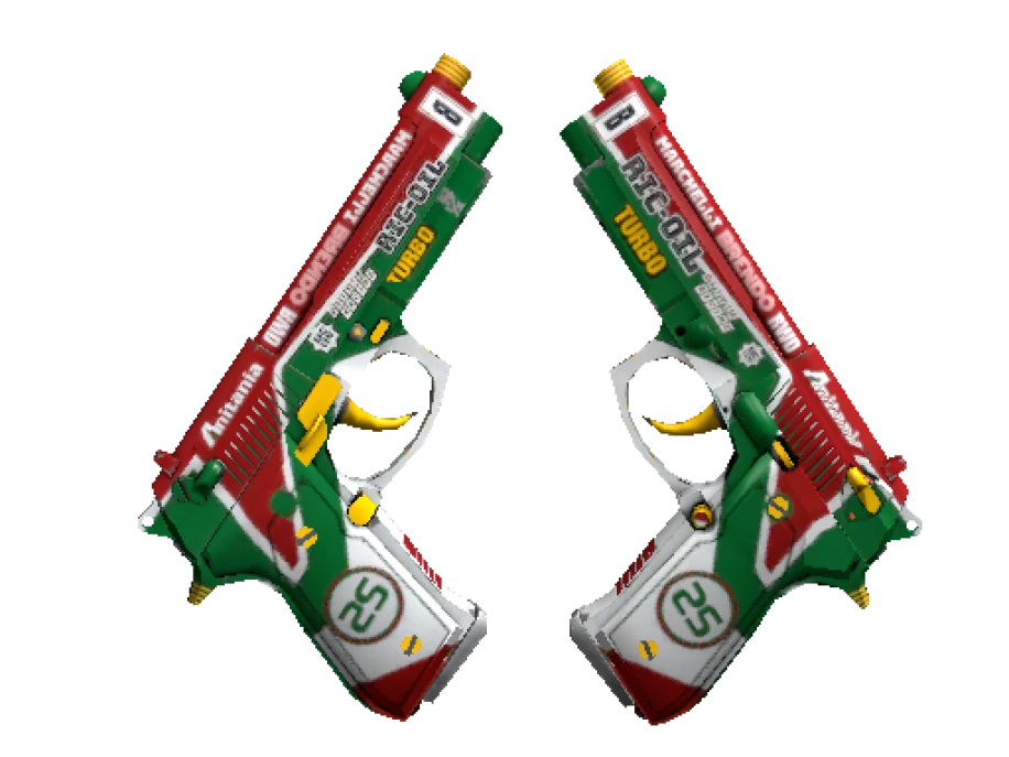 Souvenir Dual Berettas | Twin Turbo (Field-Tested) - Image 1