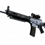 Souvenir SG 553 | Damascus Steel (Minimal Wear)