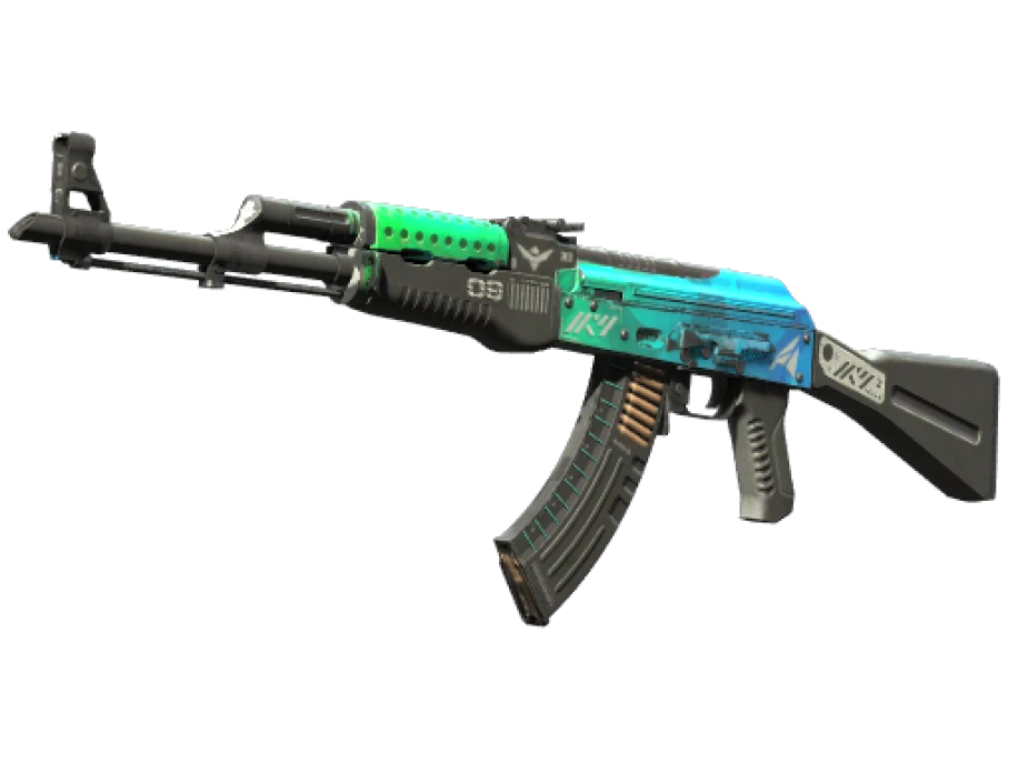 StatTrak™ AK-47 | Ice Coaled (Well-Worn) - Image 1