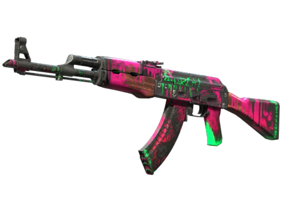 StatTrak™ AK-47 | Neon Revolution (Battle-Scarred) - Image 1