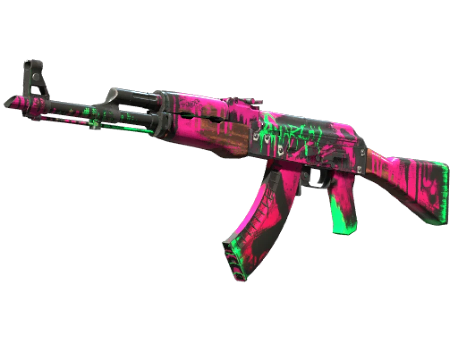 StatTrak™ AK-47 | Neon Revolution (Well-Worn) - Image 1