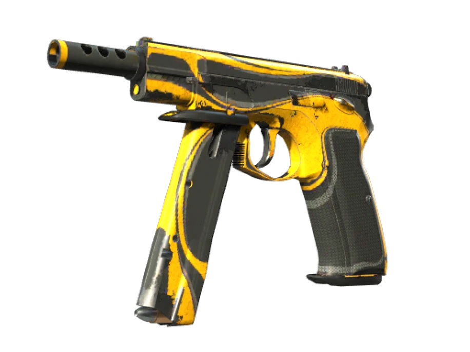 StatTrak™ CZ75-Auto | Yellow Jacket (Battle-Scarred) - Image 1