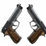 StatTrak™ Dual Berettas | Black Limba (Minimal Wear)