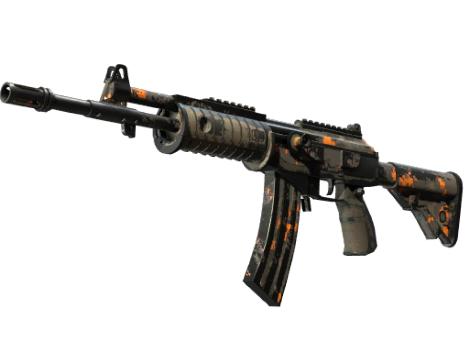 StatTrak™ Galil AR | Orange DDPAT (Battle-Scarred) - Image 1