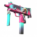 StatTrak™ MAC-10 | Neon Rider (Minimal Wear)