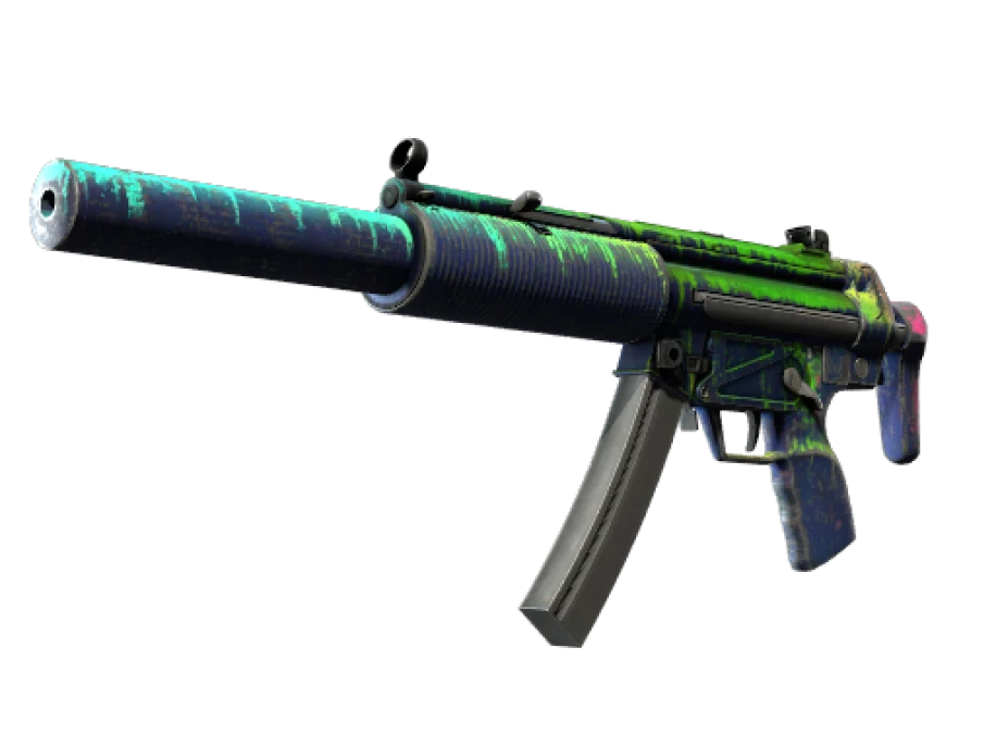 StatTrak™ MP5-SD | Phosphor (Battle-Scarred) - Image 1