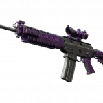 StatTrak™ SG 553 | Ultraviolet (Battle-Scarred)