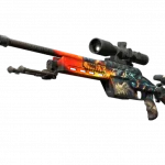 StatTrak™ SSG 08 | Dragonfire (Factory New)