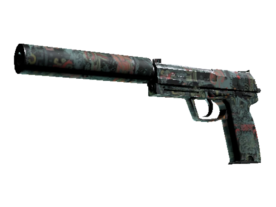 USP-S | Ancient Visions (Well-Worn) - Image 1