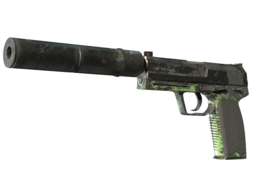 USP-S | Para Green (Battle-Scarred) - Image 1