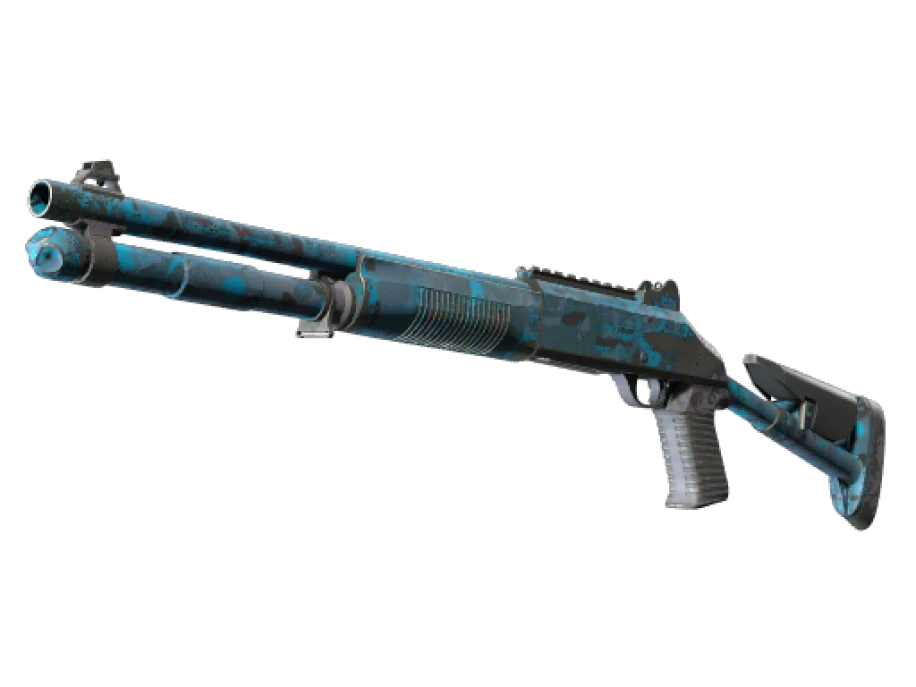 XM1014 | VariCamo Blue (Well-Worn) - Image 1