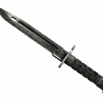★ Bayonet | Black Laminate (Battle-Scarred)