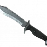 ★ Bowie Knife | Damascus Steel (Well-Worn)