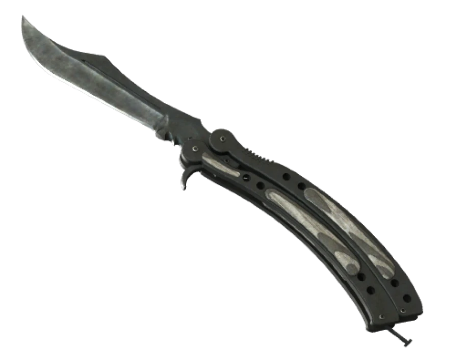 ★ Butterfly Knife | Black Laminate (Battle-Scarred) - Image 1