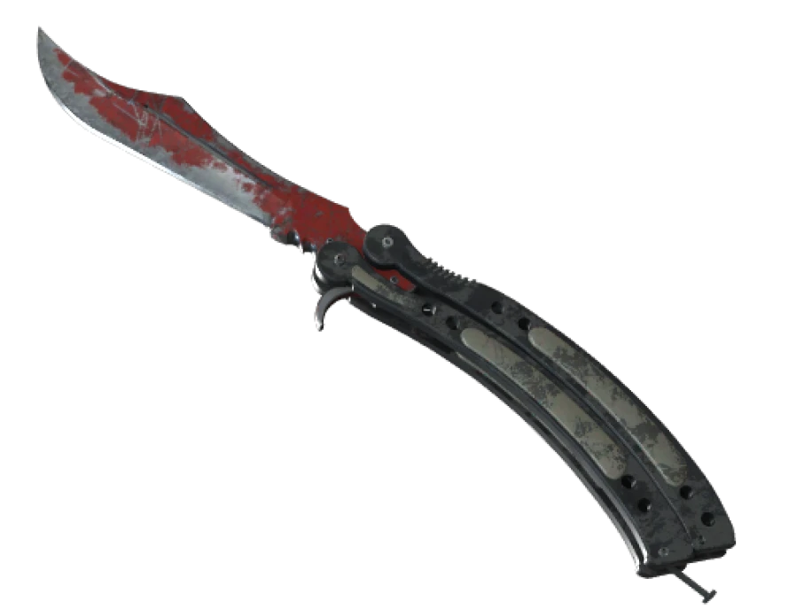 ★ Butterfly Knife | Crimson Web (Battle-Scarred) - Image 1