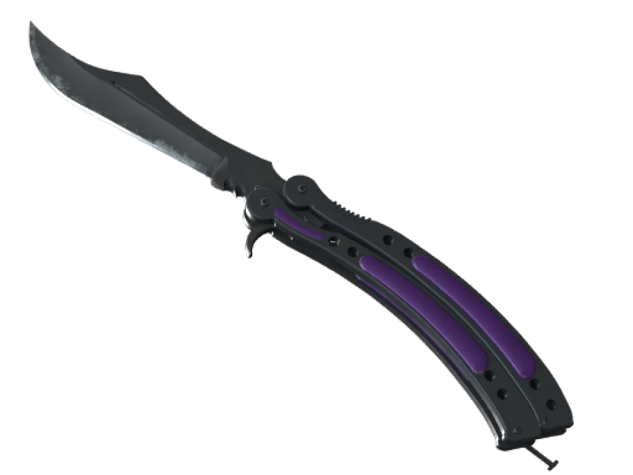 ★ Butterfly Knife | Ultraviolet (Well-Worn) - Image 1