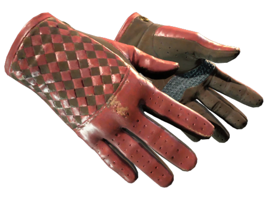 ★ Driver Gloves | Crimson Weave (Well-Worn) - Image 1