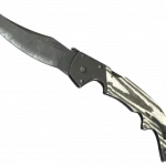 ★ Falchion Knife | Black Laminate (Well-Worn)