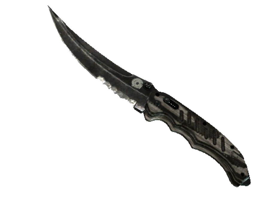 ★ Flip Knife | Black Laminate (Battle-Scarred) - Image 1