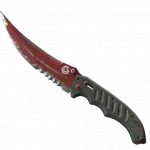 ★ Flip Knife | Crimson Web (Battle-Scarred)