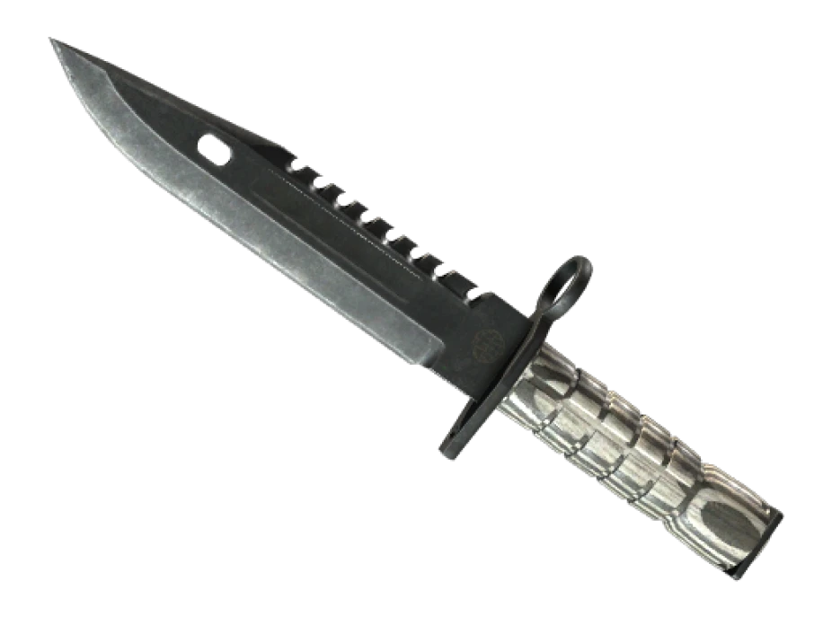 ★ M9 Bayonet | Black Laminate (Well-Worn) - Image 1