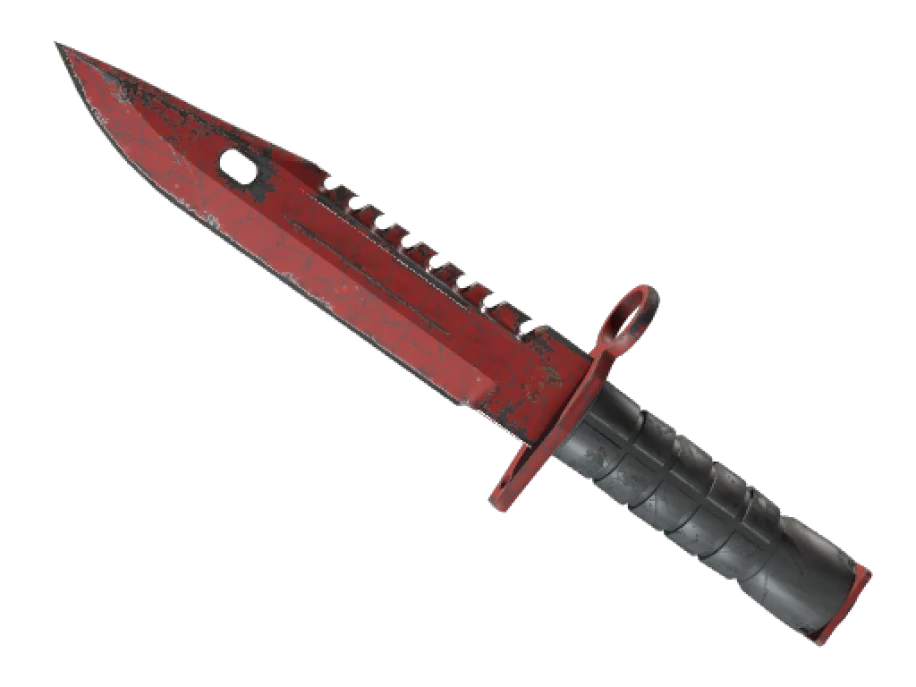 ★ M9 Bayonet | Crimson Web (Well-Worn) - Image 1
