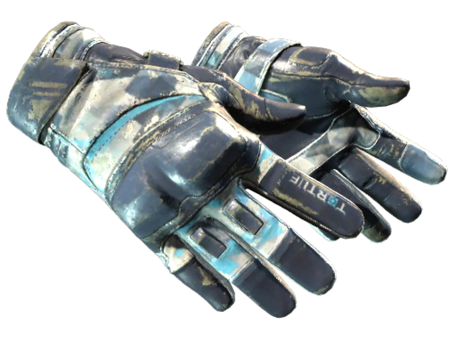 ★ Moto Gloves | Cool Mint (Battle-Scarred) - Image 1
