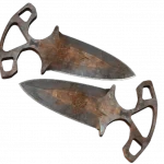 ★ Shadow Daggers | Rust Coat (Battle-Scarred)