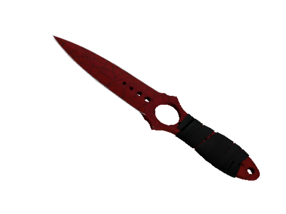 ★ Skeleton Knife | Crimson Web (Well-Worn) - Image 1