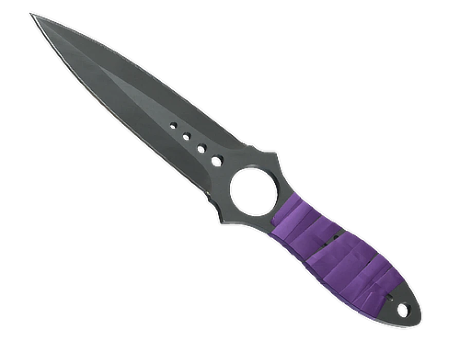 ★ Skeleton Knife | Ultraviolet (Well-Worn) - Image 1