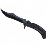 ★ StatTrak™ Butterfly Knife | Blue Steel (Field-Tested)