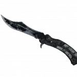 ★ StatTrak™ Butterfly Knife | Night (Battle-Scarred)