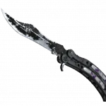 ★ StatTrak™ Butterfly Knife | Ultraviolet (Battle-Scarred)
