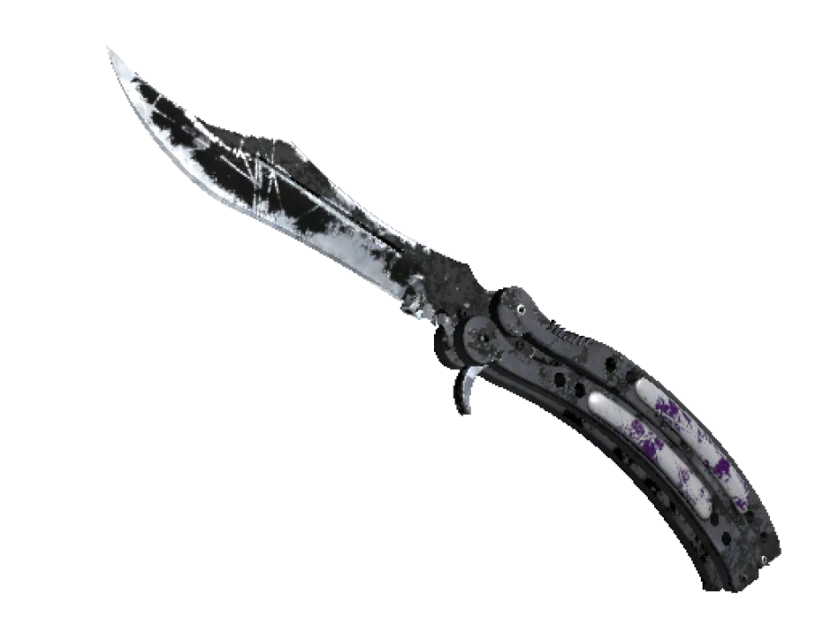 ★ StatTrak™ Butterfly Knife | Ultraviolet (Battle-Scarred) - Image 1