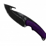 ★ StatTrak™ Gut Knife | Ultraviolet (Well-Worn)