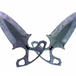 ★ StatTrak™ Shadow Daggers | Blue Steel (Battle-Scarred)