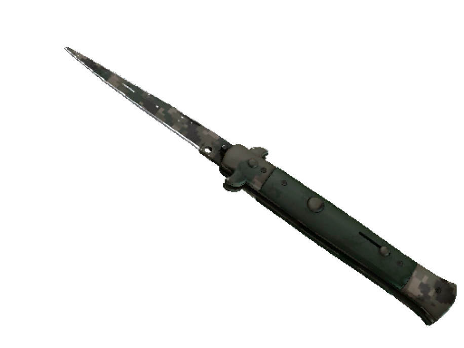 ★ StatTrak™ Stiletto Knife | Forest DDPAT (Well-Worn) - Image 1